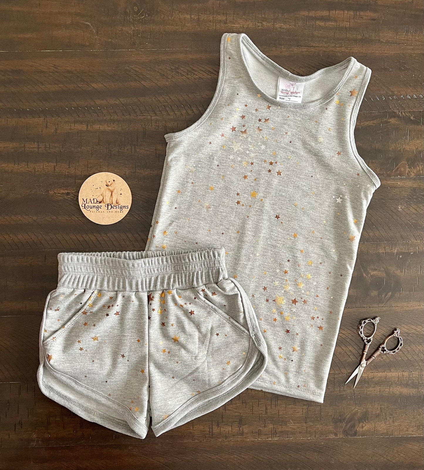 Foil Stars Two-Piece Set