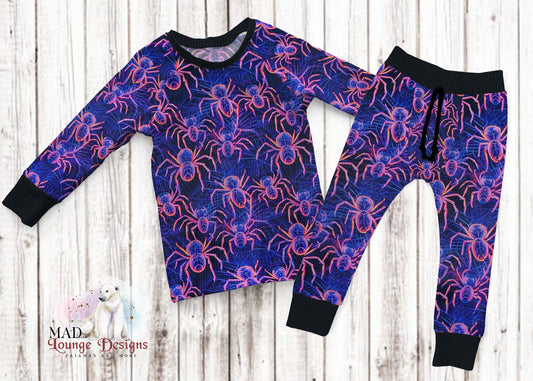 Neon Spiders PJs